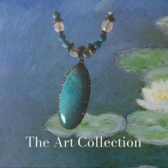 Handcrafted Genuine Turquoise Necklace set - Picture 12 of 12